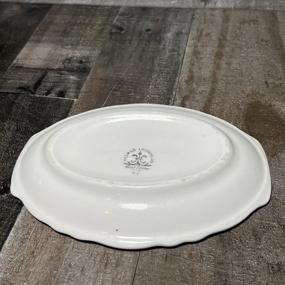 Vintage Homer Laughlin Best China Oval Ceramic Small Tray Dish - Picture 5 of 6